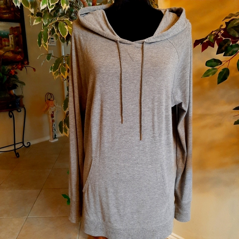 Mono B Hoodie, Color:Grey, Size:Large